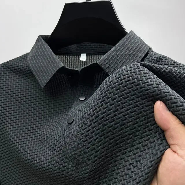 Short Sleeved Silk Knitted Shirt