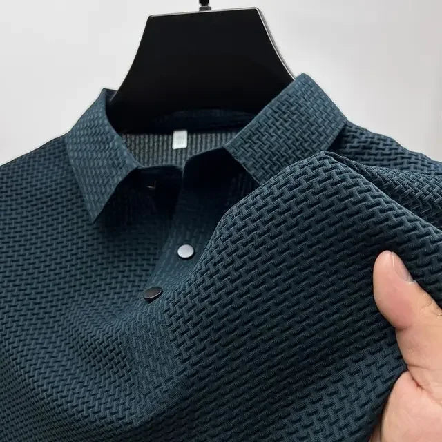 Short Sleeved Silk Knitted Shirt